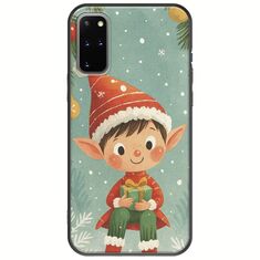 Smiling Elf Present Samsung Galaxy S20 Plus Black TPU (Μαύρη Σιλικόνη)