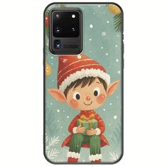 Smiling Elf Present Samsung Galaxy S20 Ultra Black TPU (Μαύρη Σιλικόνη)