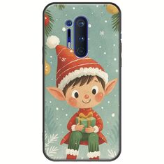 Smiling Elf Present OnePlus 8 Pro Black TPU (Μαύρη Σιλικόνη)