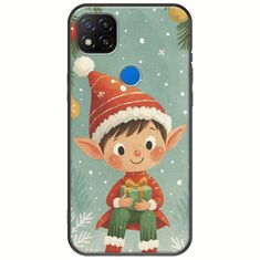 Smiling Elf Present Xiaomi Redmi 9C Black TPU (Μαύρη Σιλικόνη)