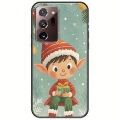 Smiling Elf Present Samsung Galaxy Note 20 Ultra Black TPU (Μαύρη Σιλικόνη)