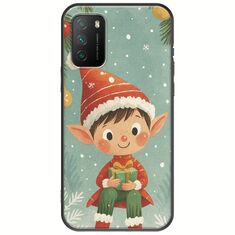 Smiling Elf Present Xiaomi Poco M3 Black TPU (Μαύρη Σιλικόνη)