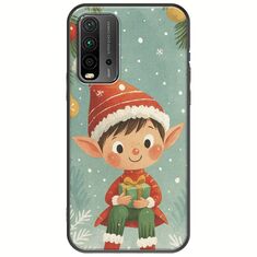 Smiling Elf Present Xiaomi Redmi 9T Black TPU (Μαύρη Σιλικόνη)