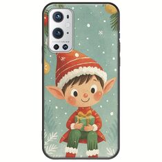 Smiling Elf Present OnePlus 9 Pro Black TPU (Μαύρη Σιλικόνη)