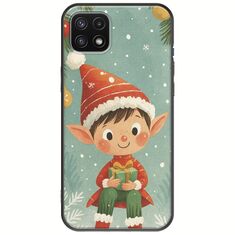Smiling Elf Present Samsung Galaxy A22 5G Black TPU (Μαύρη Σιλικόνη)