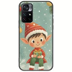 Smiling Elf Present Xiaomi Poco M4 Pro 5G Black TPU (Μαύρη Σιλικόνη)