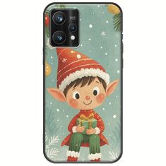 Smiling Elf Present Realme 9 Pro Plus Black TPU (Μαύρη Σιλικόνη)