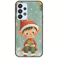 Smiling Elf Present Samsung Galaxy A53 5G Black TPU (Μαύρη Σιλικόνη)