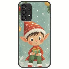 Smiling Elf Present Samsung Galaxy A33 5G Black TPU (Μαύρη Σιλικόνη)