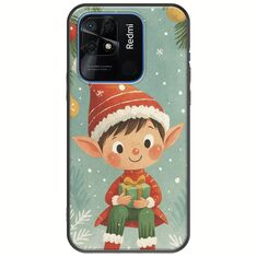 Smiling Elf Present Xiaomi Redmi 10C Black TPU (Μαύρη Σιλικόνη)