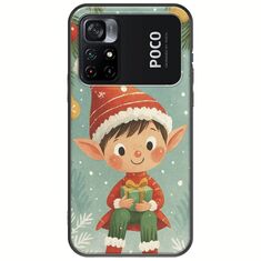Smiling Elf Present Xiaomi Poco M4 Pro 4G Black TPU (Μαύρη Σιλικόνη)