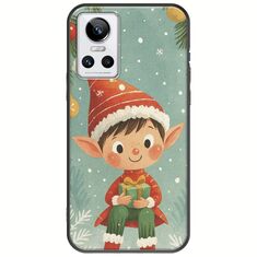 Smiling Elf Present Realme GT Neo 3 Black TPU (Μαύρη Σιλικόνη)