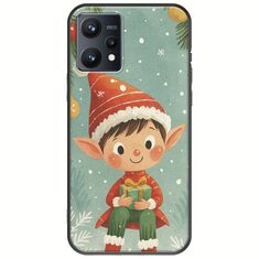 Smiling Elf Present Realme 9 4G Black TPU (Μαύρη Σιλικόνη)