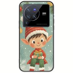 Smiling Elf Present Vivo X80 Pro Black TPU (Μαύρη Σιλικόνη)