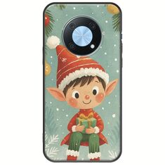Smiling Elf Present Huawei Nova Y90 Black TPU (Μαύρη Σιλικόνη)