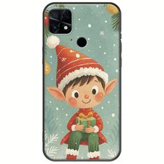 Smiling Elf Present Xiaomi Poco C40 Black TPU (Μαύρη Σιλικόνη)