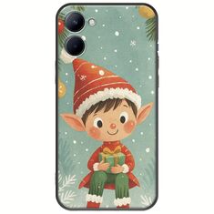 Smiling Elf Present Realme C33 Black TPU (Μαύρη Σιλικόνη)