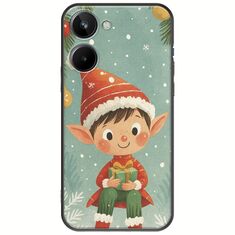 Smiling Elf Present Realme 10 4G Black TPU (Μαύρη Σιλικόνη)