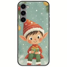 Smiling Elf Present Samsung Galaxy S23 Plus 5G Black TPU (Μαύρη Σιλικόνη)