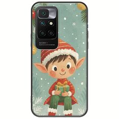 Smiling Elf Present Xiaomi Redmi 10 2022 Black TPU (Μαύρη Σιλικόνη)