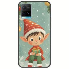 Smiling Elf Present Vivo Y21s Black TPU (Μαύρη Σιλικόνη)