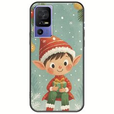 Smiling Elf Present TCL 40 SE Black TPU (Μαύρη Σιλικόνη)