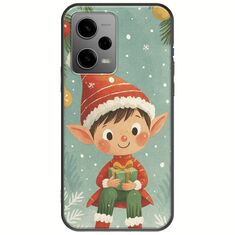 Smiling Elf Present Xiaomi Poco X5 5G Black TPU (Μαύρη Σιλικόνη)