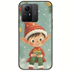 Smiling Elf Present Xiaomi Redmi Note 12S Black TPU (Μαύρη Σιλικόνη)