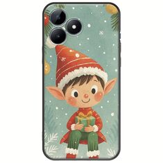 Smiling Elf Present Realme C51 Black TPU (Μαύρη Σιλικόνη)