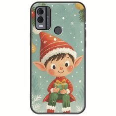 Smiling Elf Present Nokia C22 Black TPU (Μαύρη Σιλικόνη)