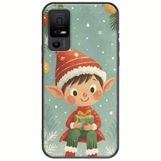 Smiling Elf Present TCL 40 NXTPAPER 5G Black TPU (Μαύρη Σιλικόνη)