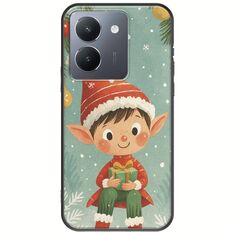 Smiling Elf Present Vivo Y36 4G / 5G Black TPU (Μαύρη Σιλικόνη)