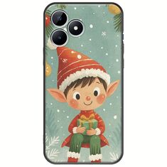 Smiling Elf Present Realme Note 50 Black TPU (Μαύρη Σιλικόνη)