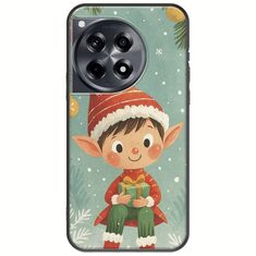 Smiling Elf Present OnePlus 12R 5G Black TPU (Μαύρη Σιλικόνη)