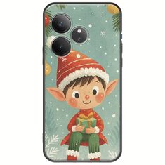 Smiling Elf Present Realme GT 6 5G Black TPU (Μαύρη Σιλικόνη)