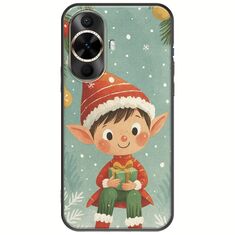 Smiling Elf Present Huawei Nova 12s Black TPU (Μαύρη Σιλικόνη)