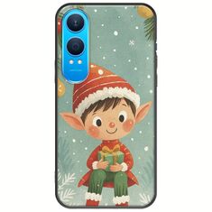 Smiling Elf Present OnePlus Nord CE4 Lite 5G Black TPU (Μαύρη Σιλικόνη)