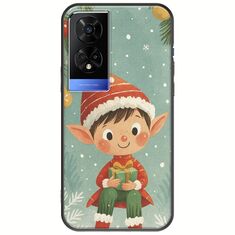 Smiling Elf Present TCL 50 5G Black TPU (Μαύρη Σιλικόνη)