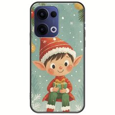 Smiling Elf Present Oppo Reno 13 5G Black TPU (Μαύρη Σιλικόνη)