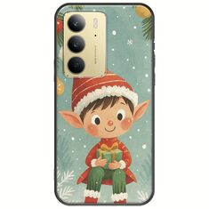 Smiling Elf Present Realme 14x 5G Black TPU (Μαύρη Σιλικόνη)