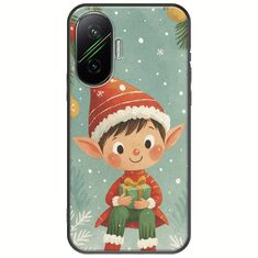 Smiling Elf Present Xiaomi Poco F7 5G Black TPU (Μαύρη Σιλικόνη)