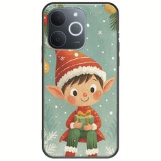 Smiling Elf Present Realme Note 70T Black TPU (Μαύρη Σιλικόνη)