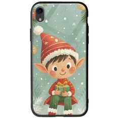Smiling Elf Present iPhone XR Groove TPU (Tempered Glass και TPU)