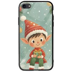 Smiling Elf Present iPhone SE 2020 Groove TPU (Tempered Glass και TPU)