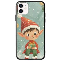 Smiling Elf Present iPhone 12 Groove TPU (Tempered Glass και TPU)
