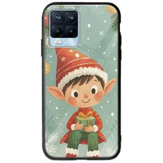 Smiling Elf Present Realme 8 / 8 Pro Groove TPU (Tempered Glass και TPU)