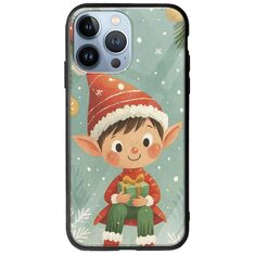 Smiling Elf Present iPhone 13 Pro Groove TPU (Tempered Glass και TPU)