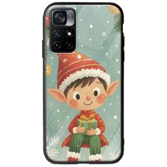 Smiling Elf Present Xiaomi Poco M4 Pro 5G Groove TPU (Tempered Glass και TPU)