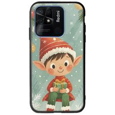 Smiling Elf Present Xiaomi Redmi 10C Groove TPU (Tempered Glass και TPU)