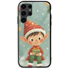 Smiling Elf Present Samsung Galaxy S23 Ultra 5G Groove TPU (Tempered Glass και TPU)
